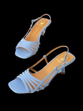 Bobbies Eve Strappy Leather Sandal Dressy Formal Event Party Meeting Work Dance